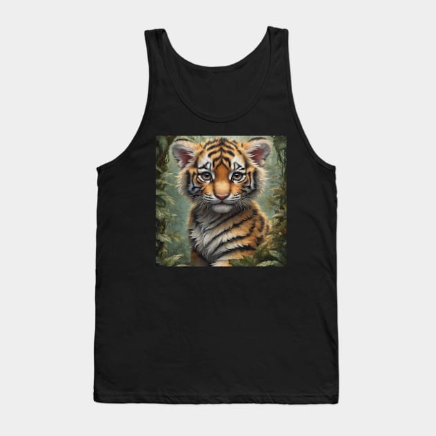 tiger design cute Tank Top by nonagobich